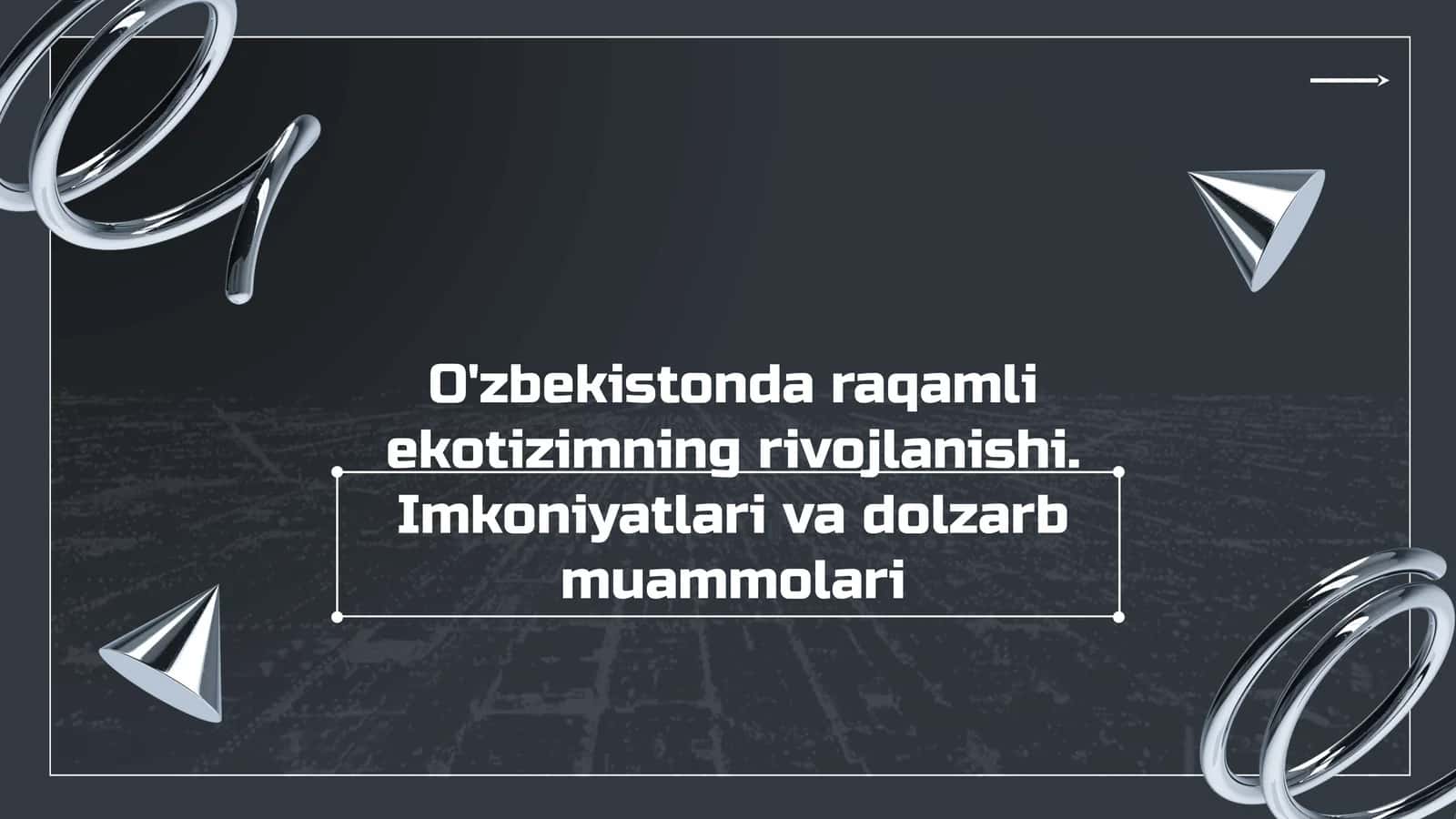 Raqamli Ekotizim: Asosiy Tushunchalar 1