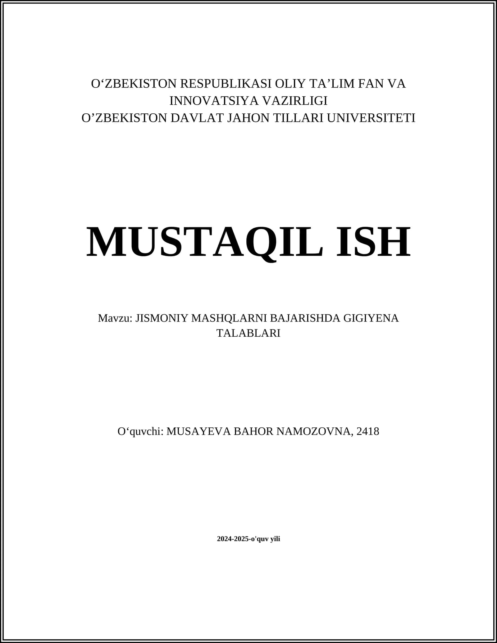 Jismoniy mashqlar uchun mos kiyim-kechak 1