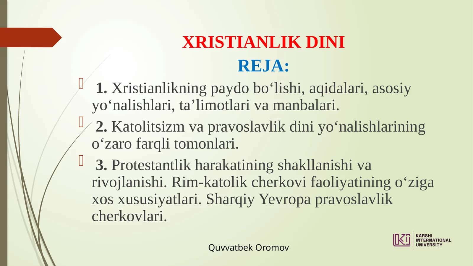 XRISTIANLIK DINI 1