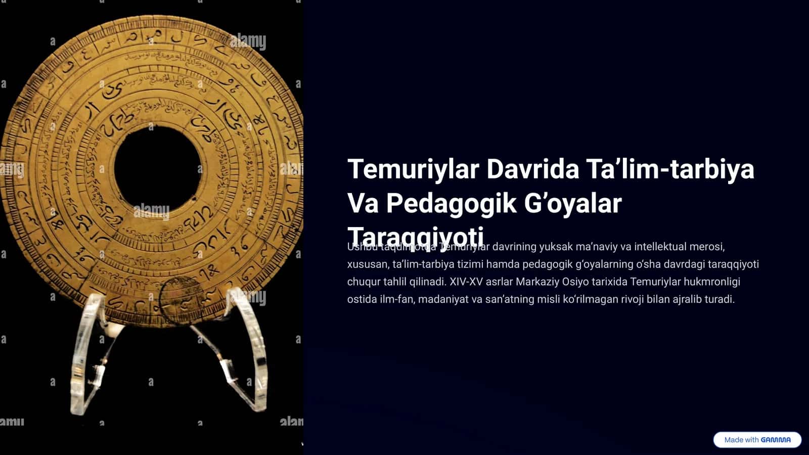 Temuriylar Davrida Ta’lim-tarbiya Va Pedagogik G’oyalar Taraqqiyoti 1
