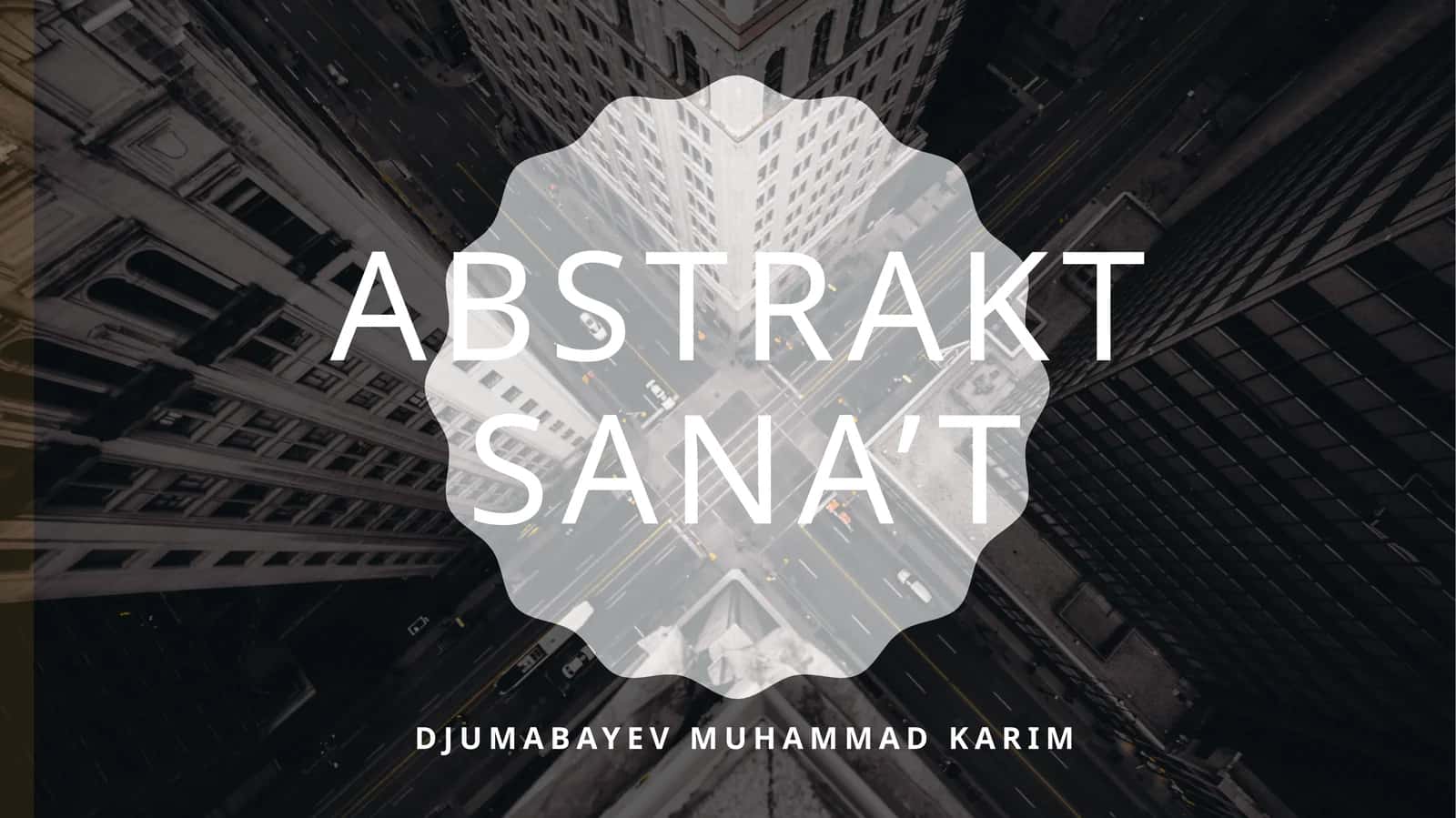 Abstrakt sana’t 1