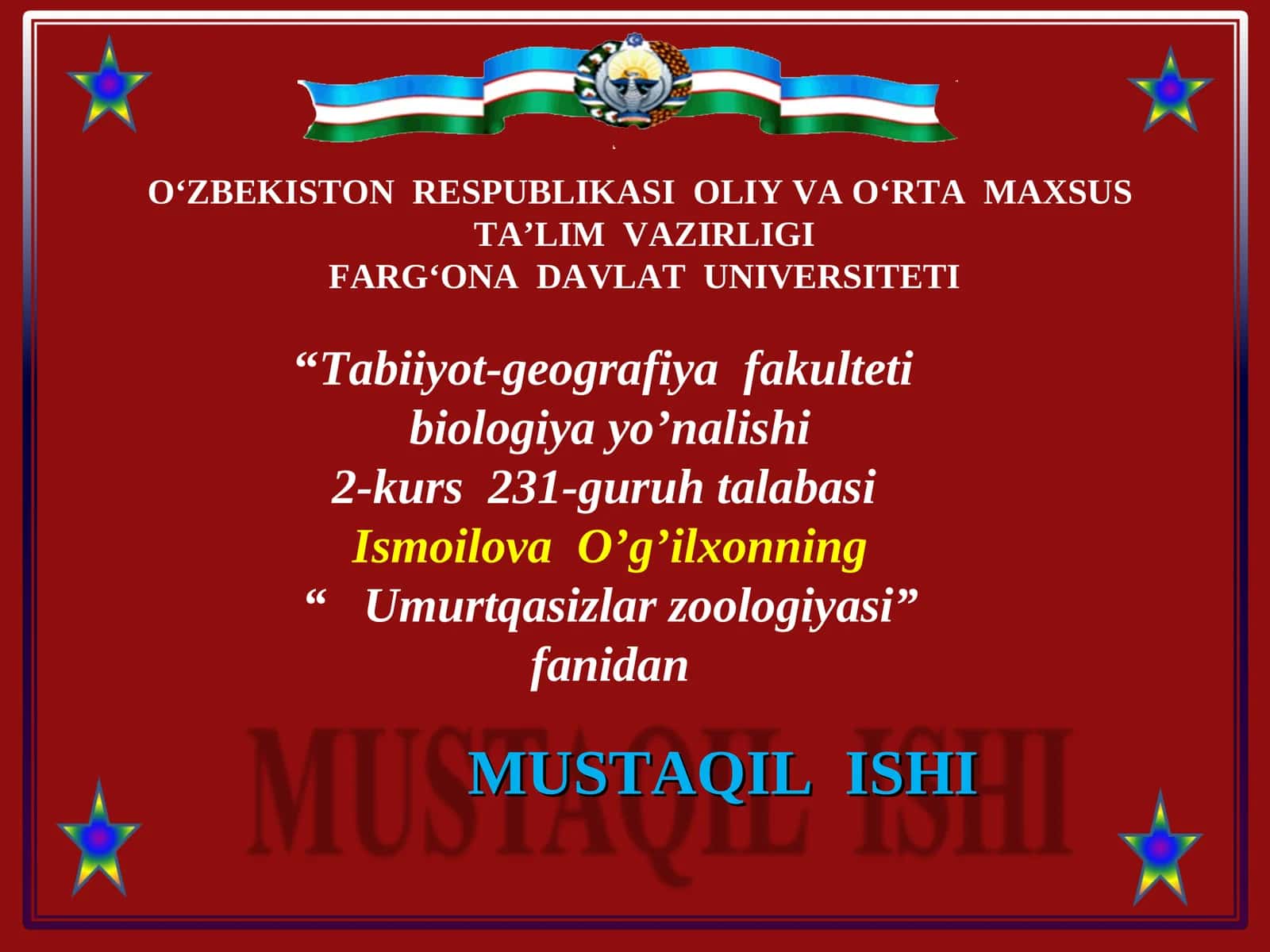 Boshoyoqlilar(Cephalopoda)sinfining tashqi tuzulishi 1