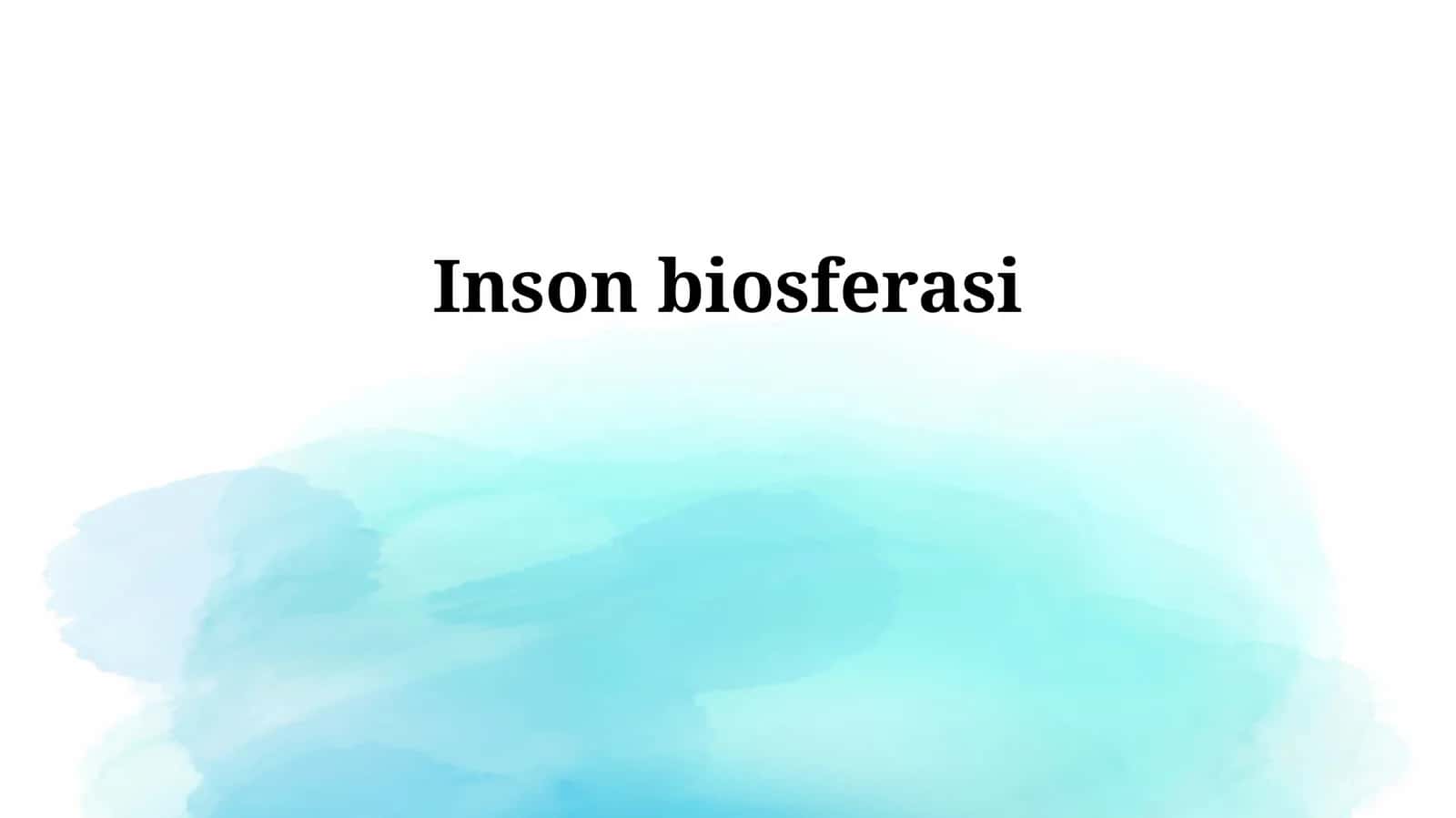 Inson biosferasi 1