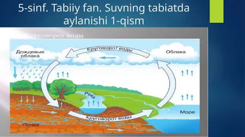 Yomg'ir suvining tabiatdagi aylanishi 1-qism 1