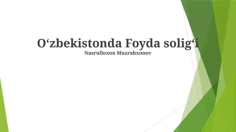 Transfert narxlari bo'yicha qoidalar 1