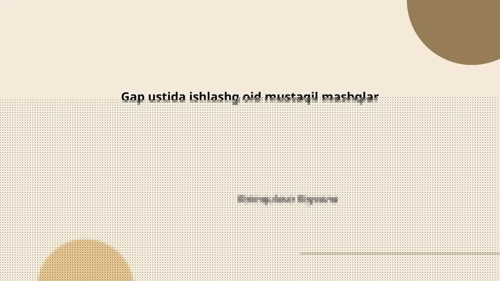 Dasturlash asoslari 1