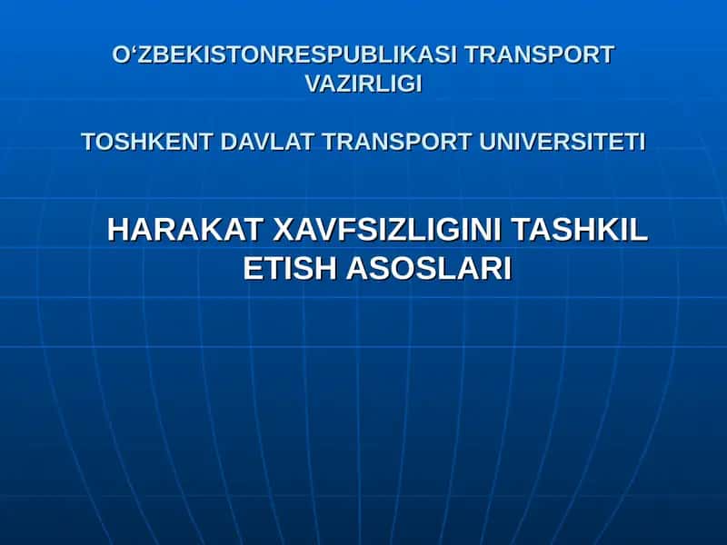 Avtomobil transporti vositalari 1