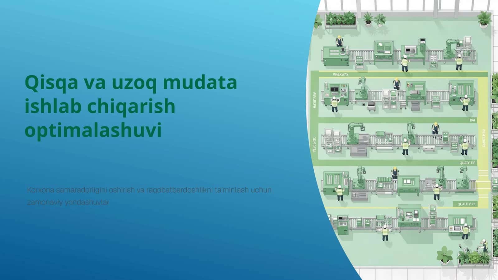 Qisqava uzoq mudata ishlab chiqarish optimalashuvi 1