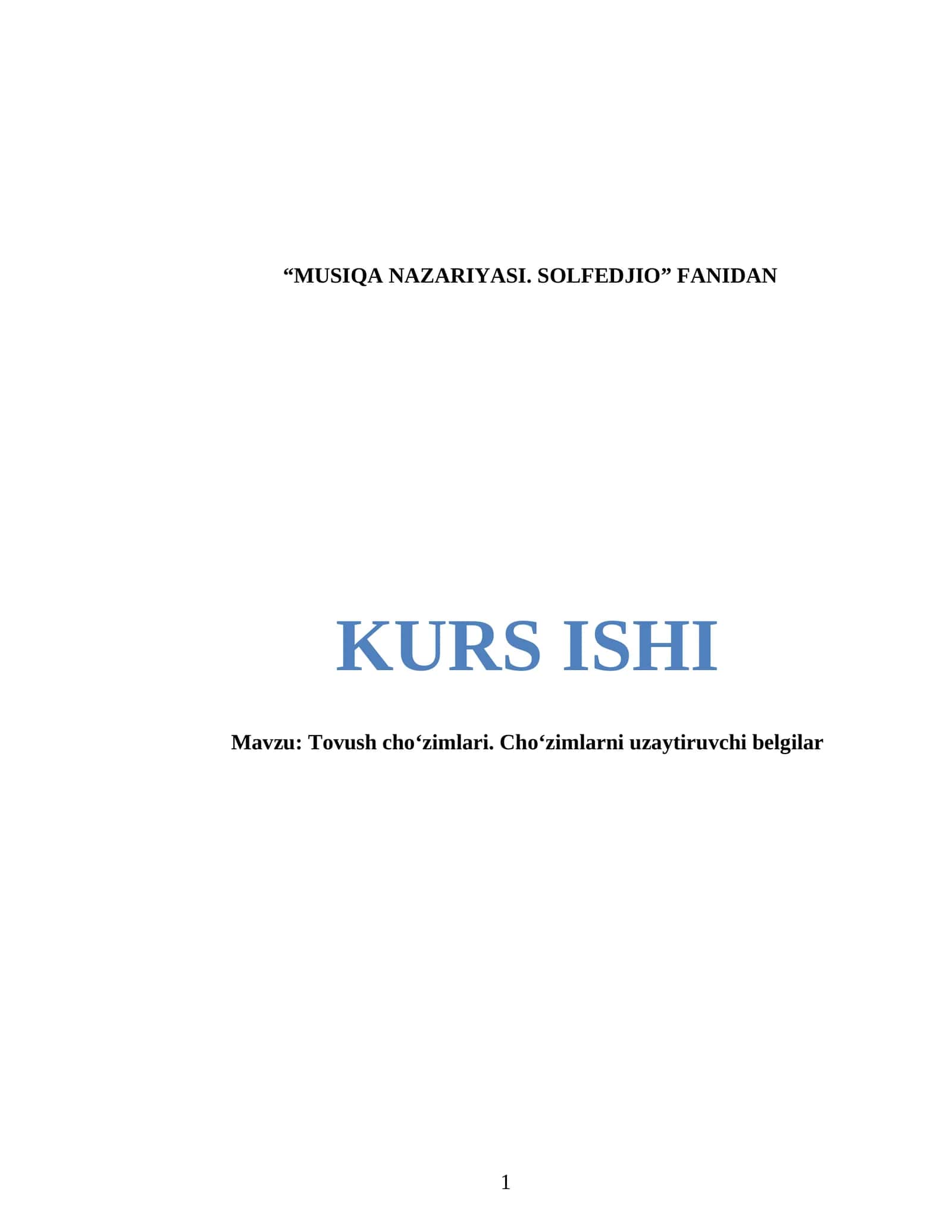 Tovush choʻzimlari. Choʻzimlarni uzaytiruvchi belgilar 1