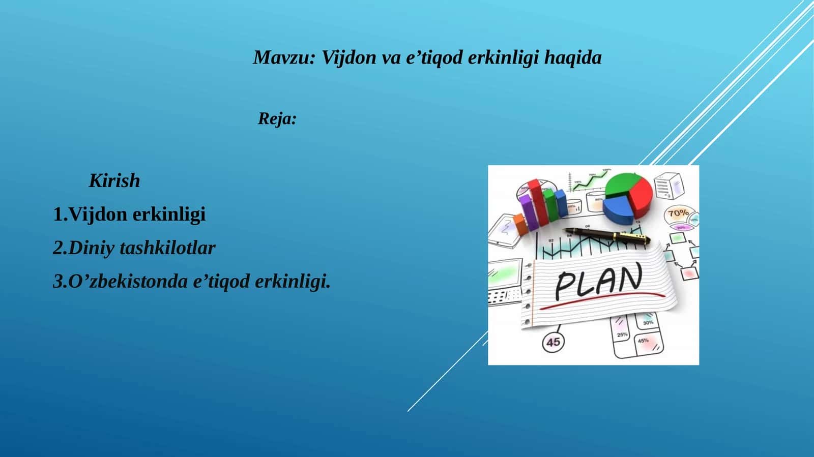 Vijdon va e’tiqod erkinligi haqida 1