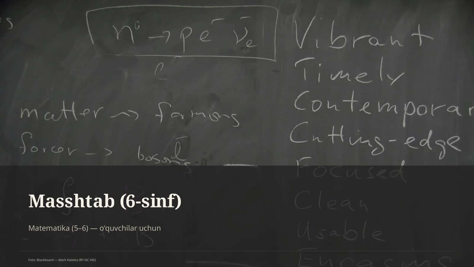 Masshtab (6-sinf) 1