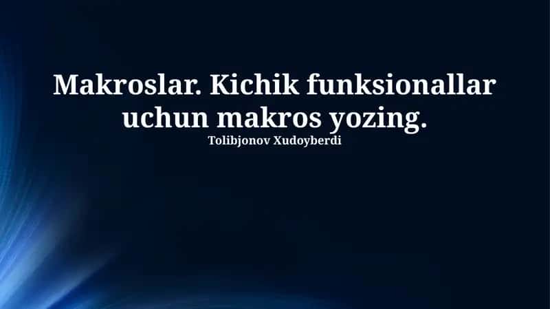 Makroslar 1