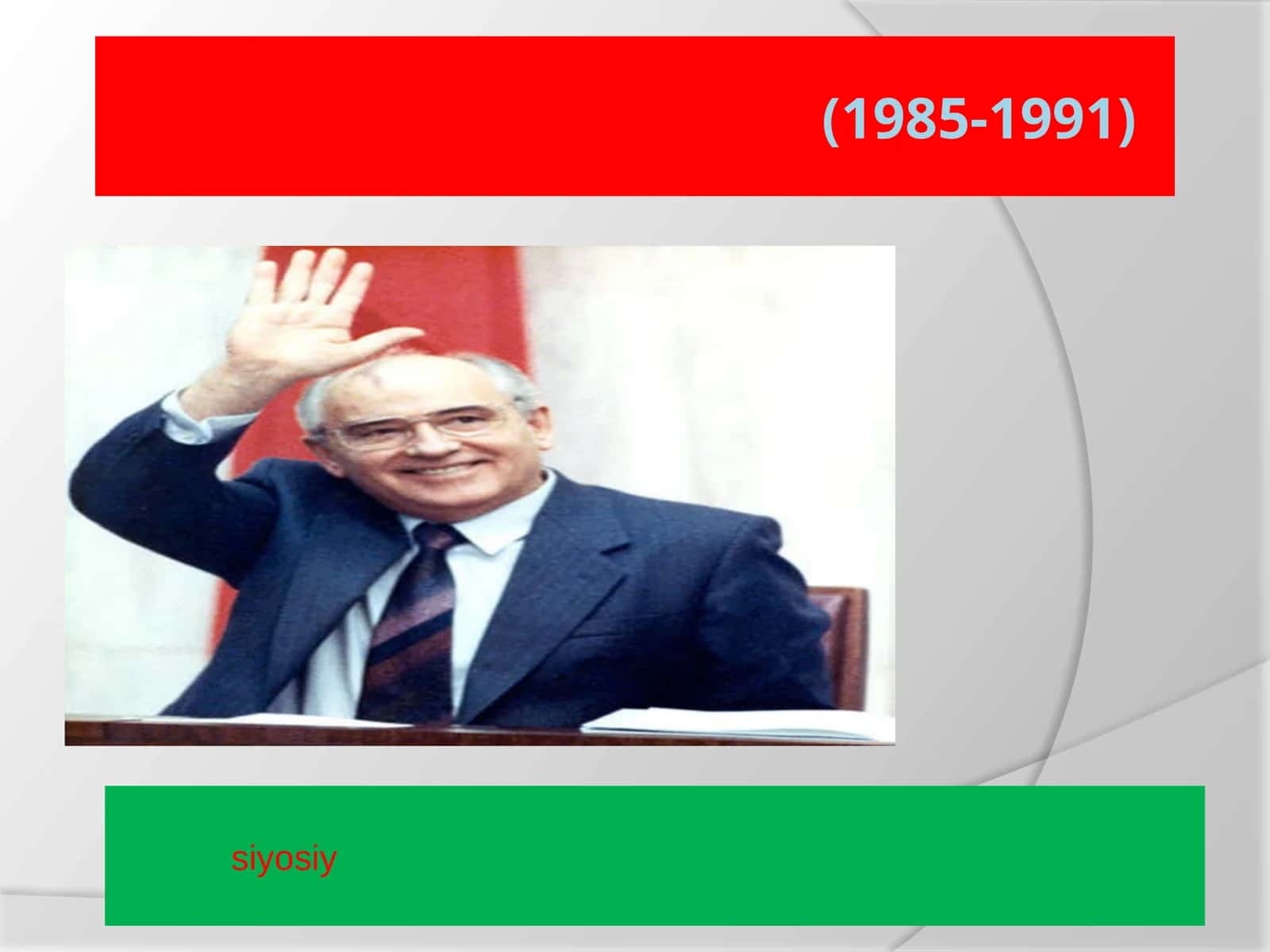 SSSR dagi qayta qurish (1985-1991) 1