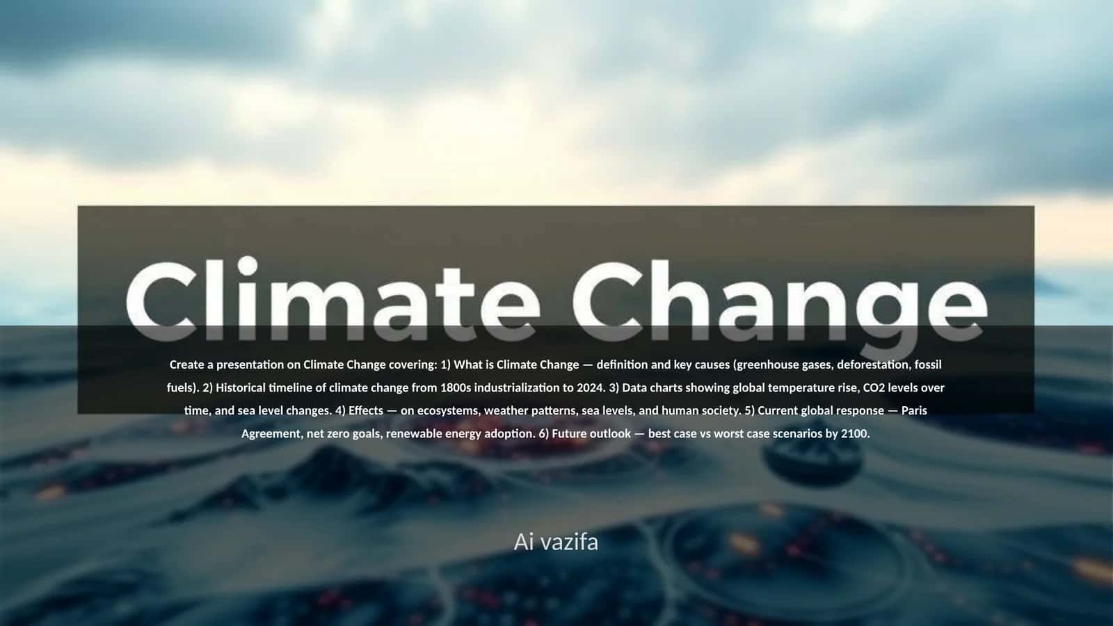 Climate Change Presentation 1