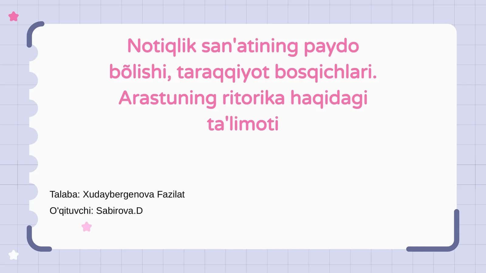 Notiqlik san'ati: Kirish va asosiy tushunchalar 1