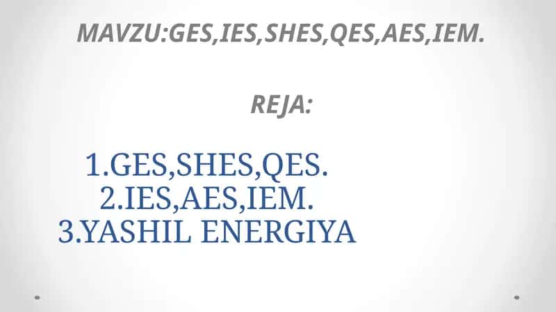 Gidroelektrstansiya(GES) 1
