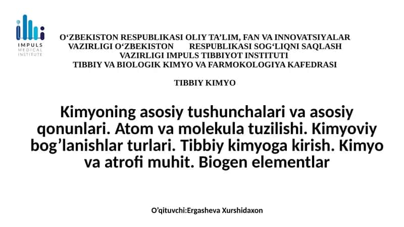 Kimyo 1