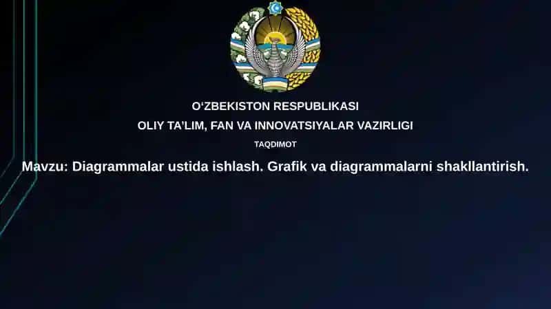 Diagrammalar ustida ishlash