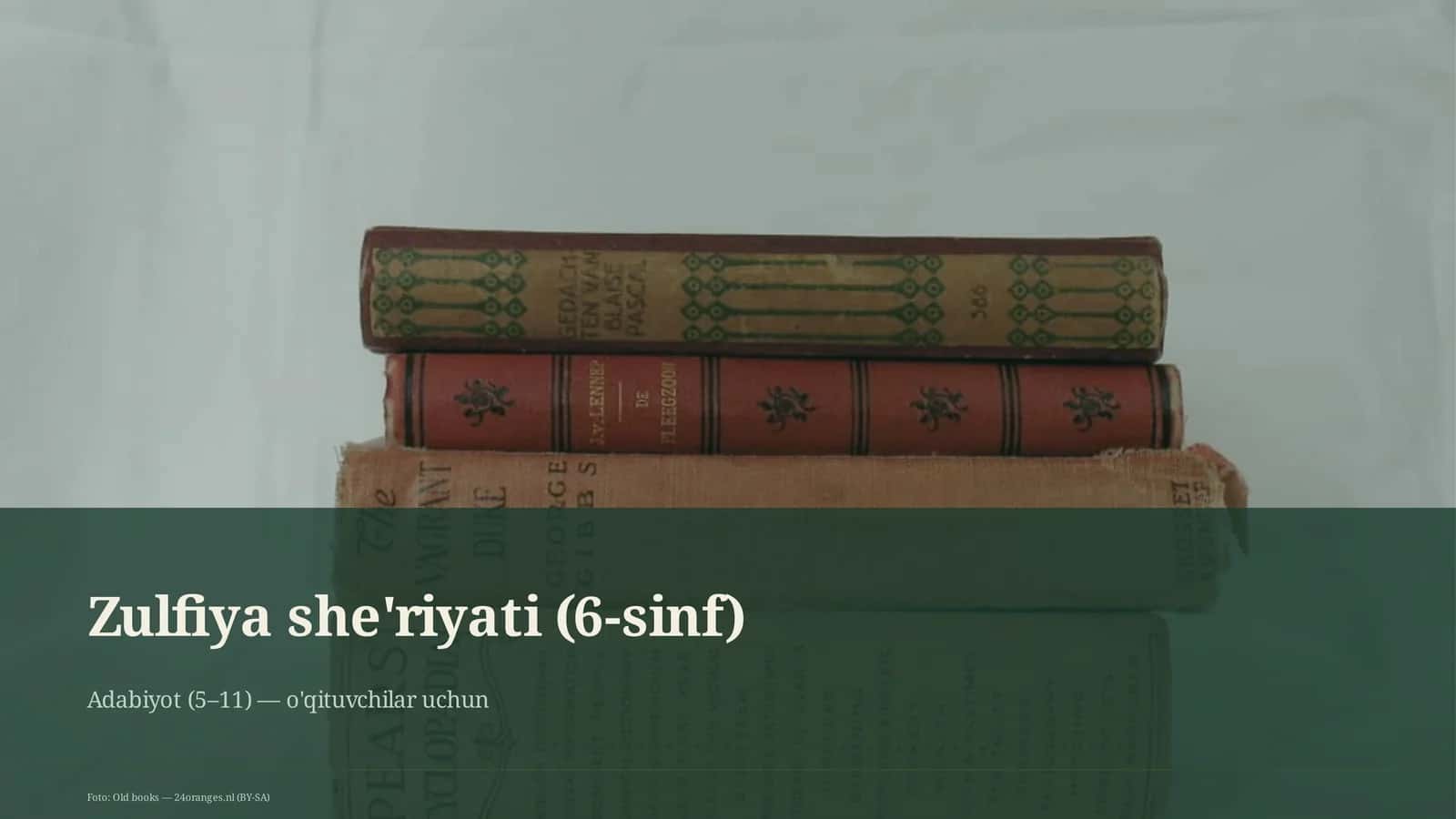 Zulfiya she'riyati (6-sinf) 1
