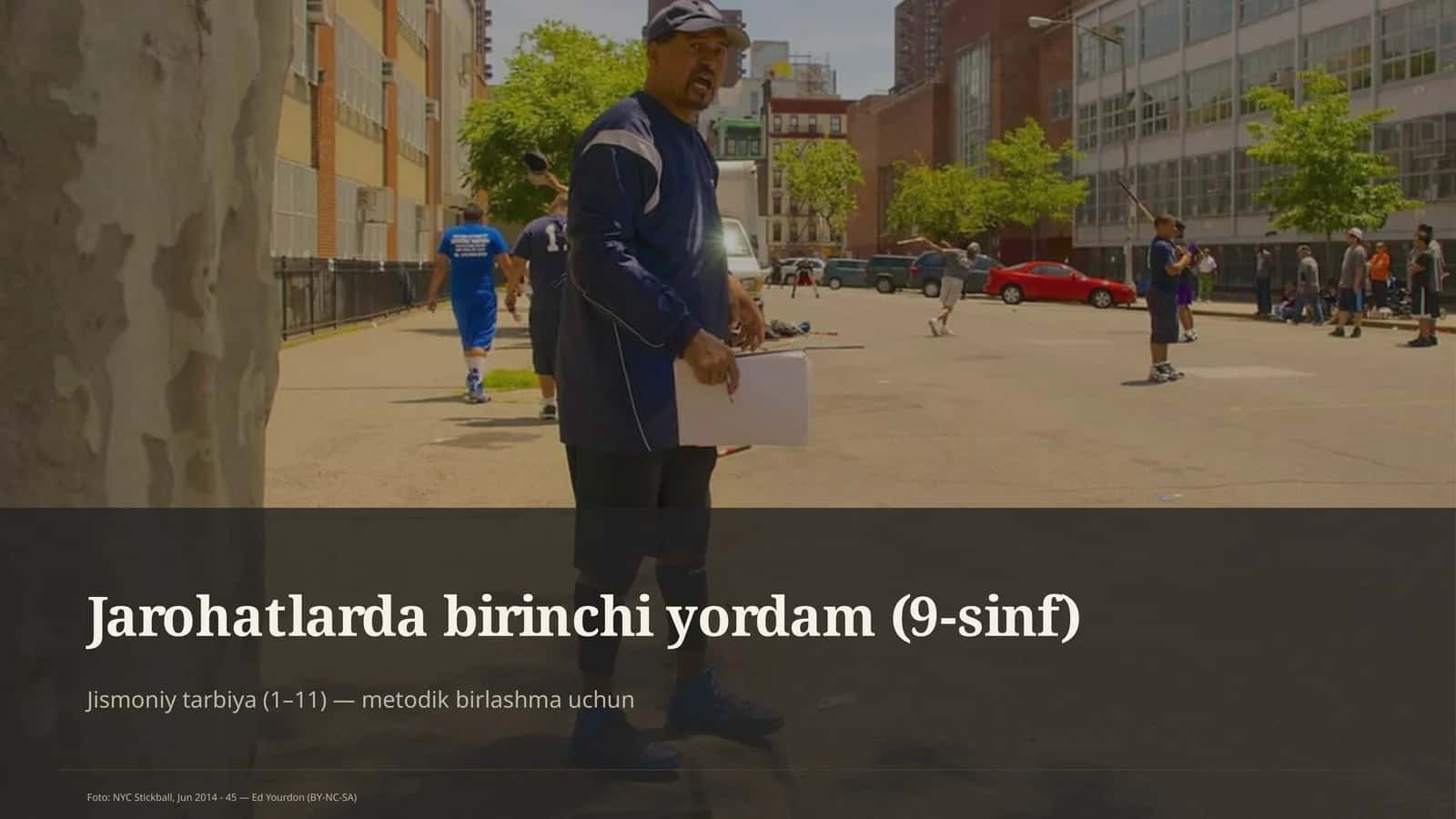 Jarohatlarda birinchi yordam (9-sinf) 1