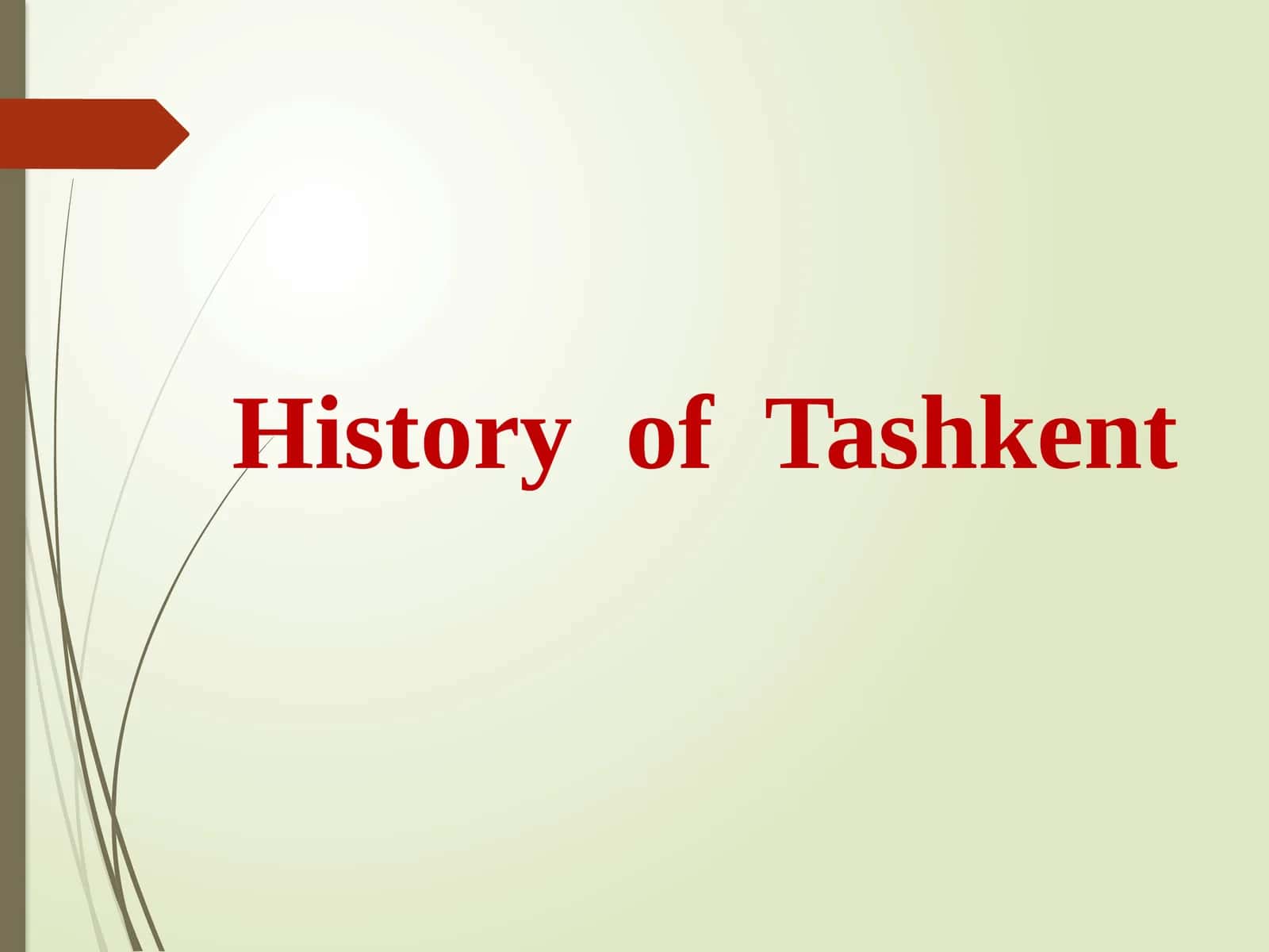 History of Tashkent 1