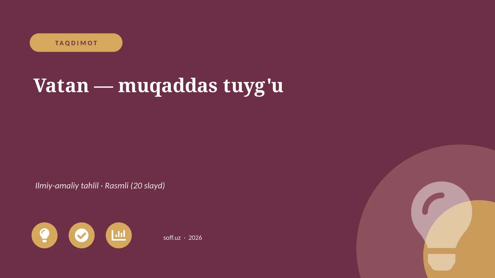 Vatan - muqaddas tuyg'u 1