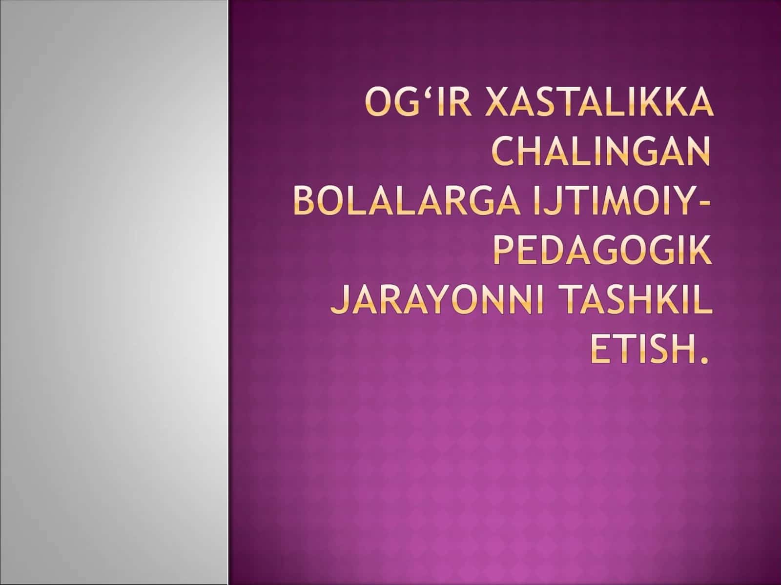 Ijtimoiy pedagogika tadbirlar 1