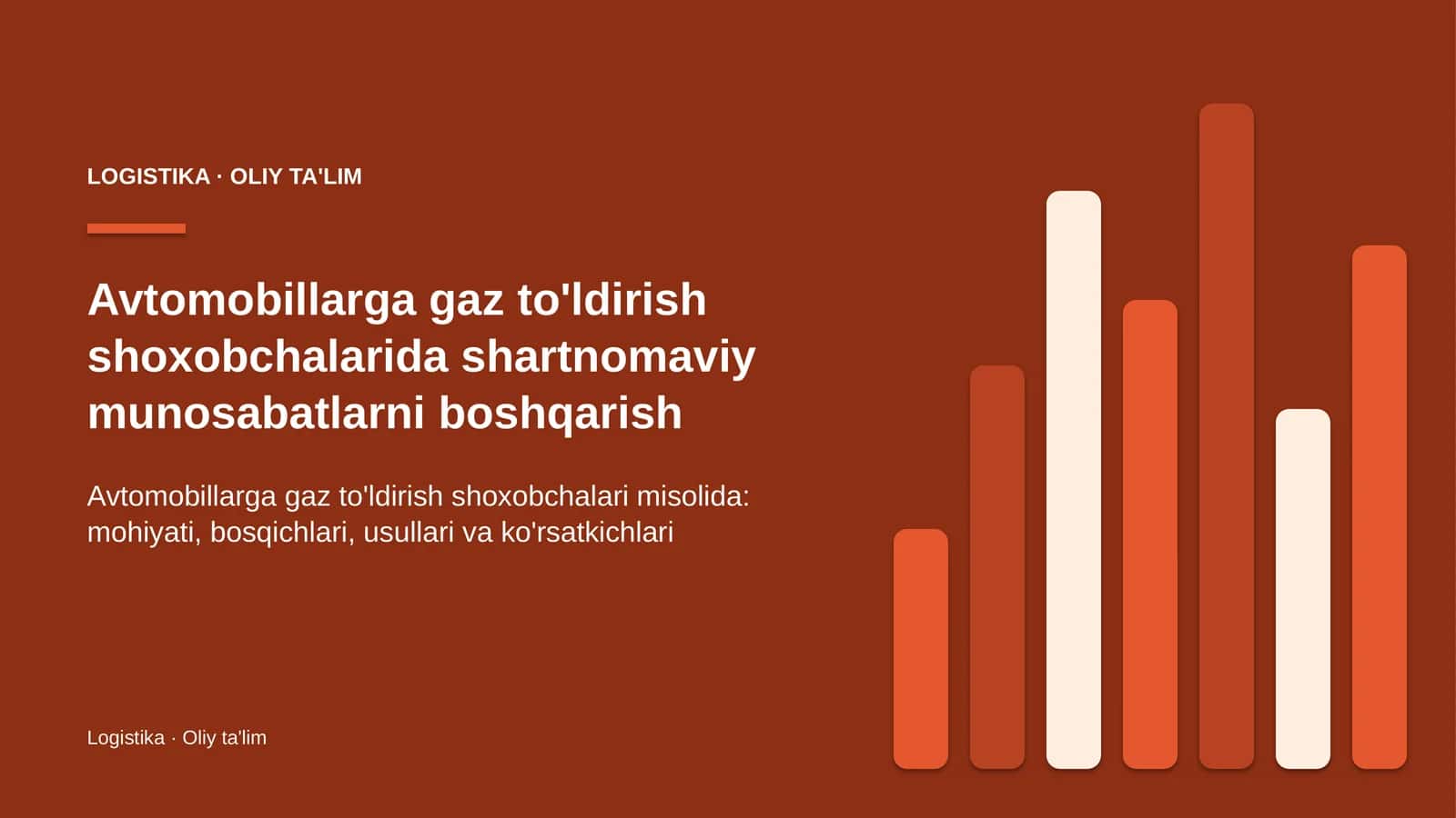 avtomobillarga gaz to'ldirish shoxobchalarida shartnomaviy munosabatlarni boshqarish 4612 1
