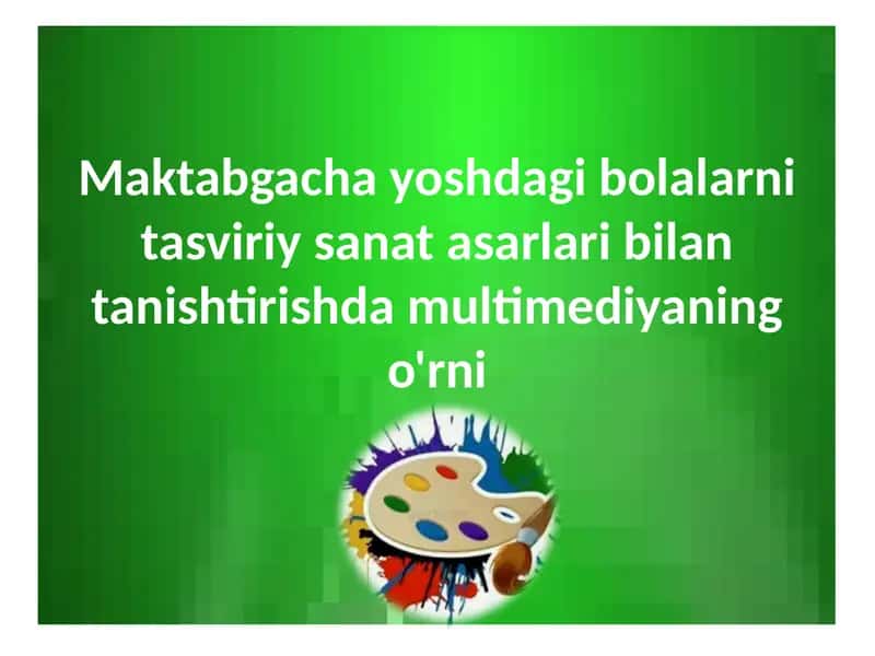 Tаsviriy sаn’аt 1