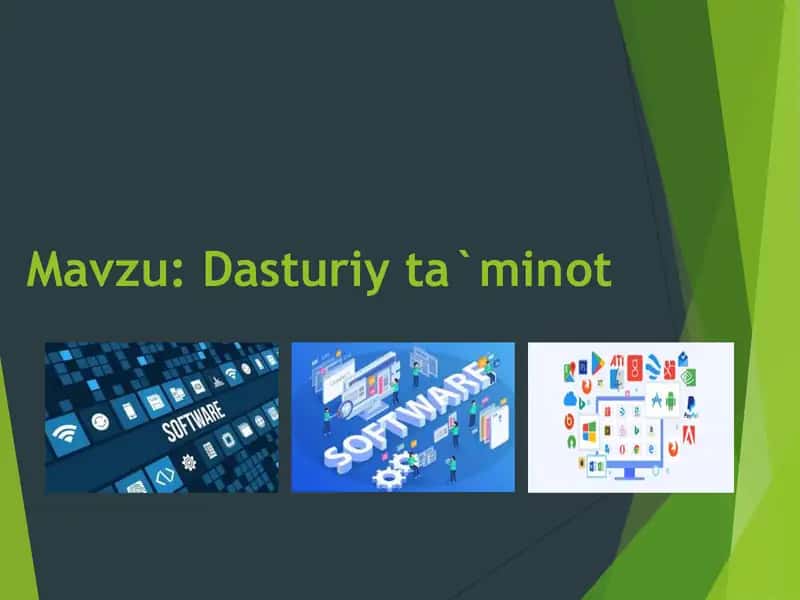 Dasturiy taʼminot 1