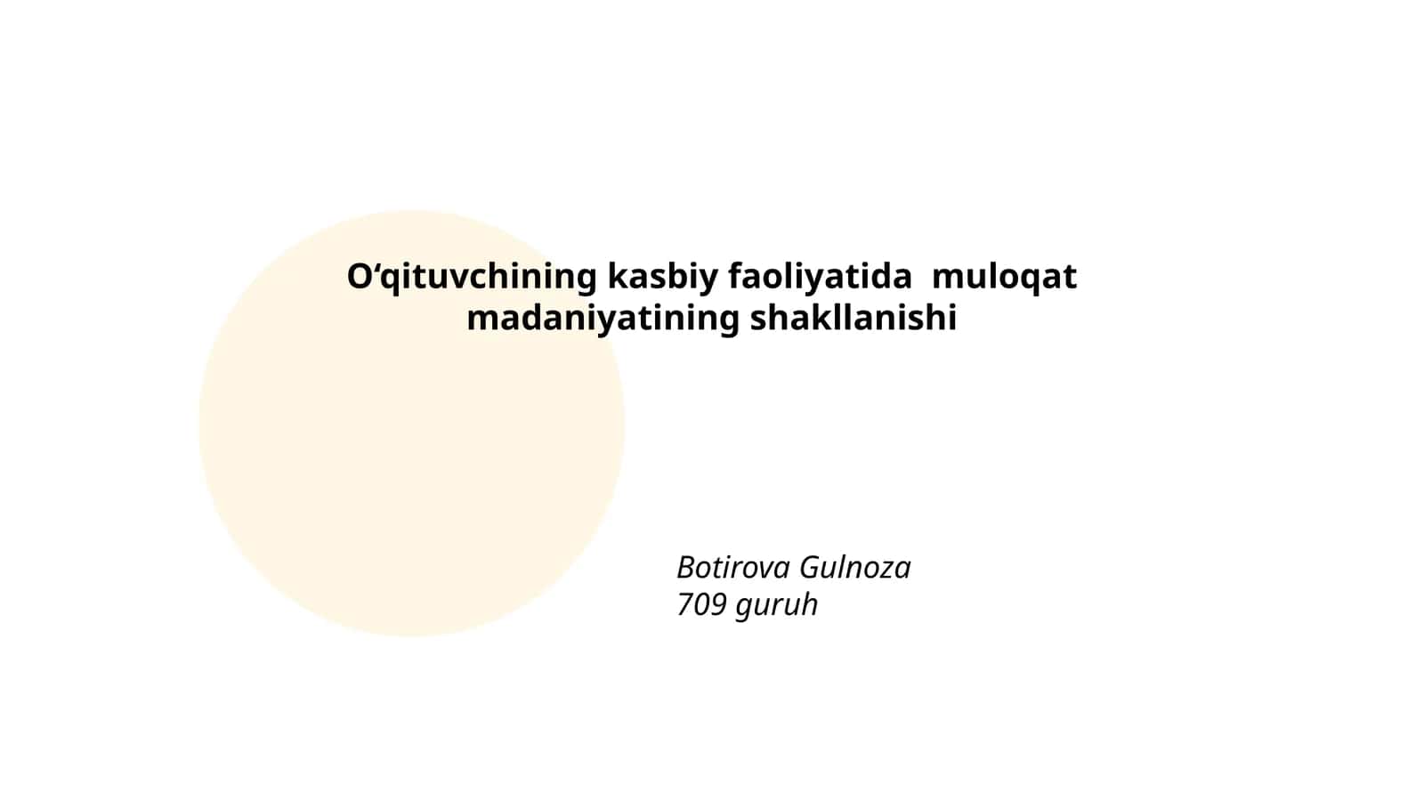 O‘qituvchining kasbiy faoliyatida muloqat madaniyatining shakllanishi 1