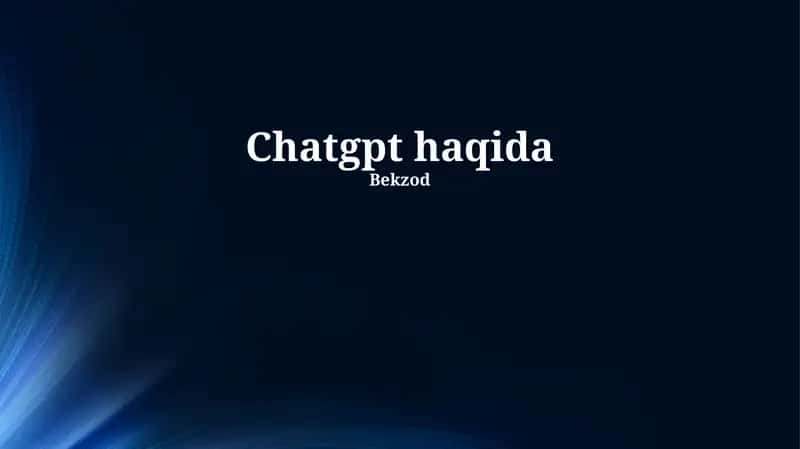 ChatGPT 1