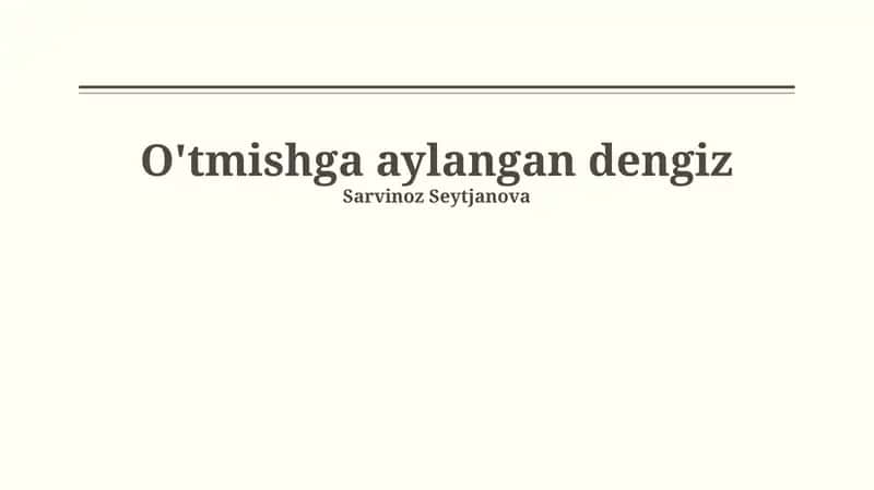 Orol Dengizi 1
