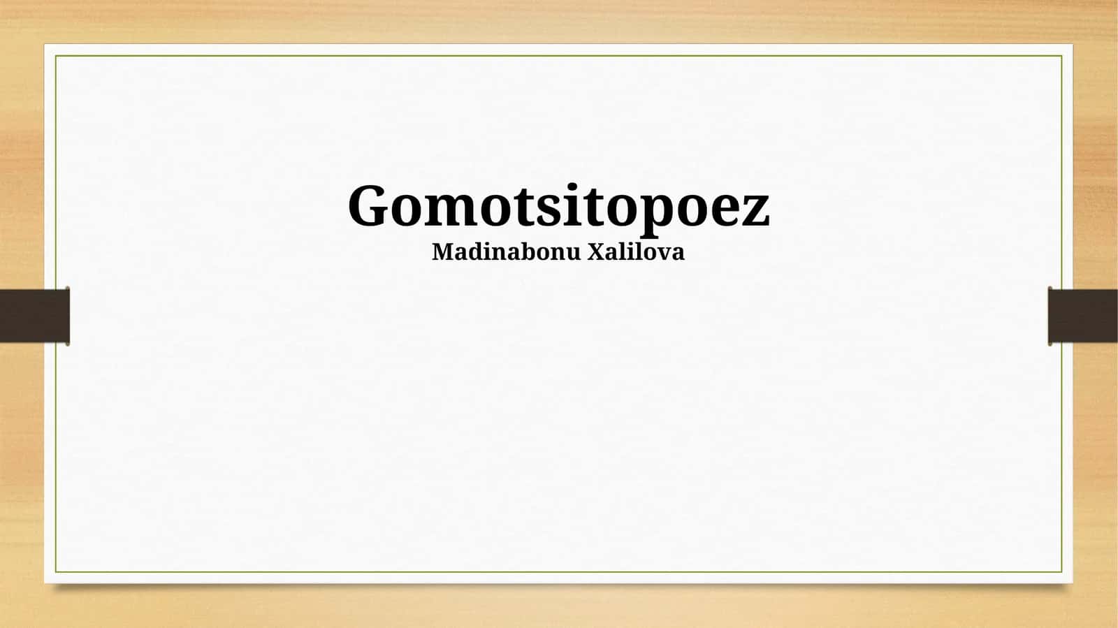 Gomotsitopoez 1