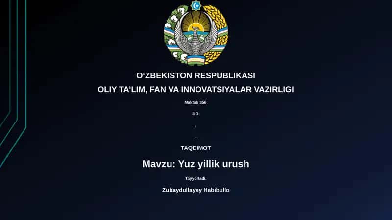 Yuz yillik urush 1