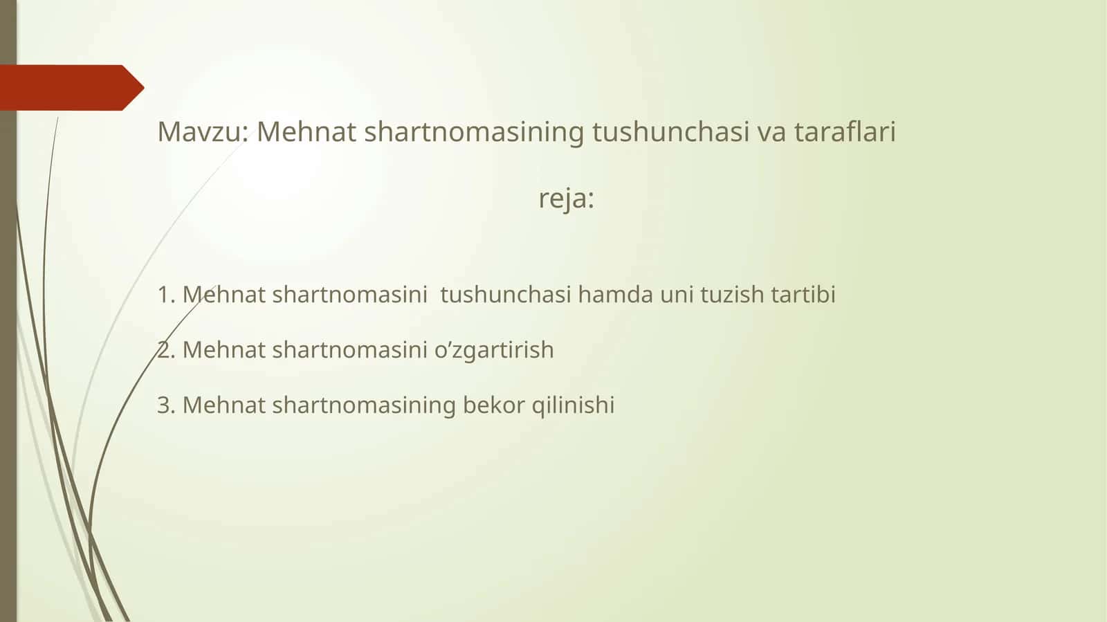 Mehnat shartnomasi 1