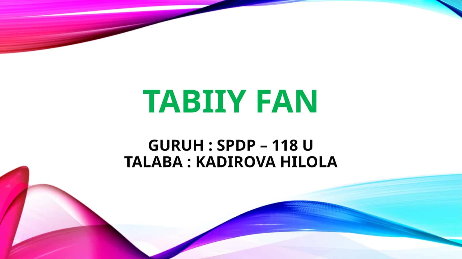 TabiiyFan 1