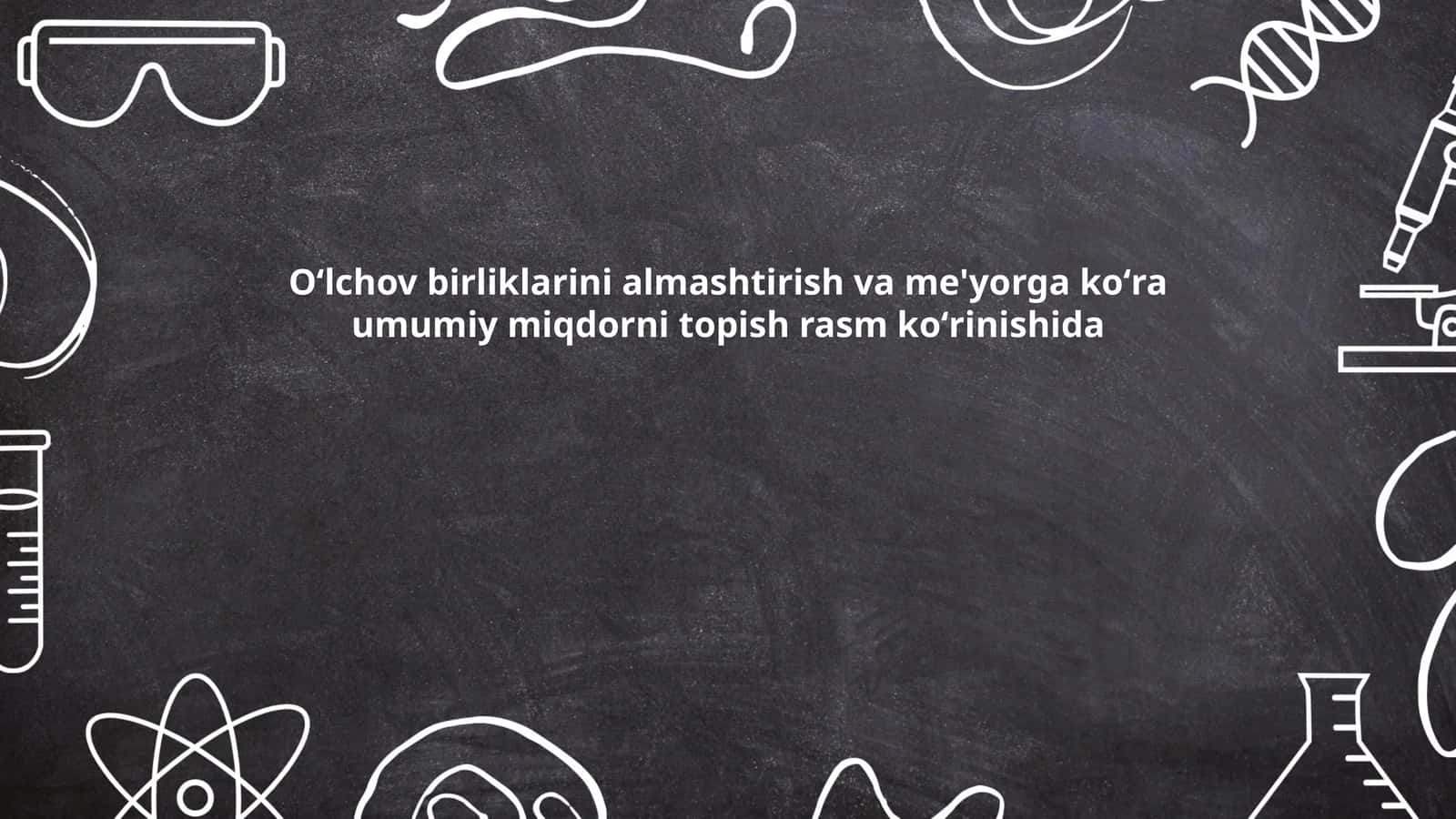 Oʻlchov birliklari 1