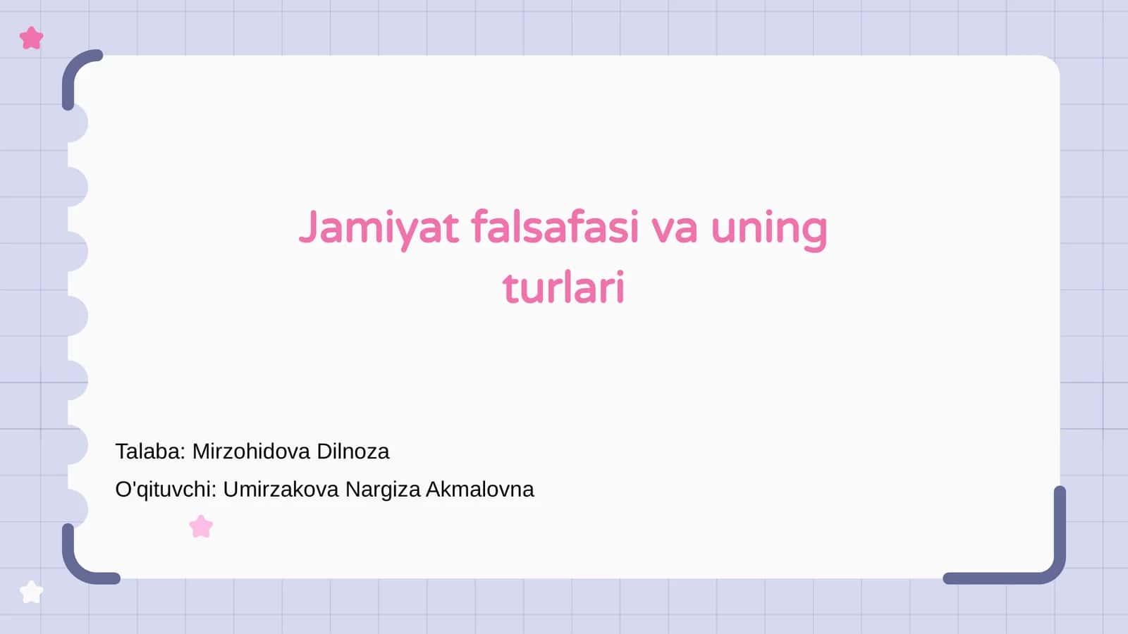 Jamiyat falsafasi va uning turlari 1