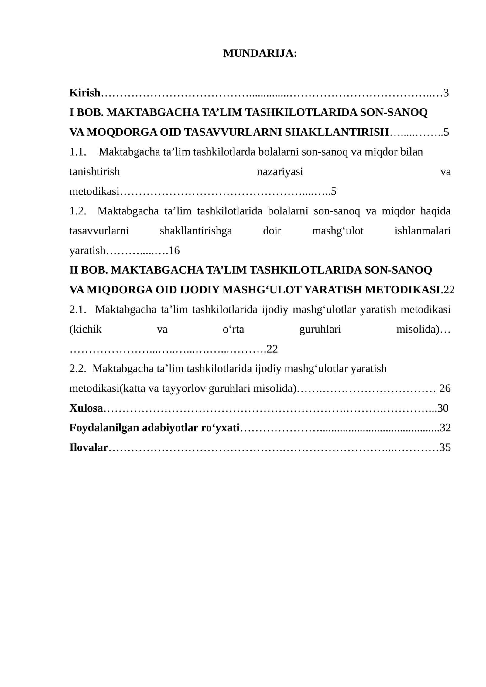 MAKTABGACHA TA’LIM TASHKILOTLARIDA SON-SANOQ VA MOQDORGA OID TASAVVURLARNI SHAKLLANTIRISH 1