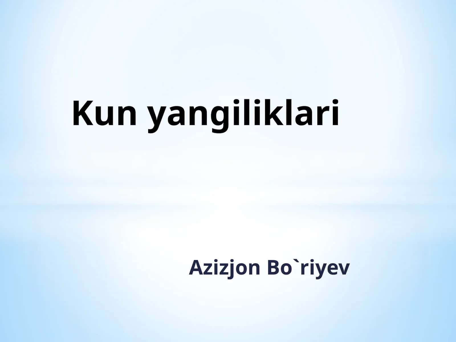 MILLIY VA UMUMBASHARIY QADRIYATLAR UYG‘UNLIGI 1