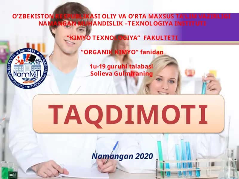 Alkenlar va ularning nomenklaturasi 1