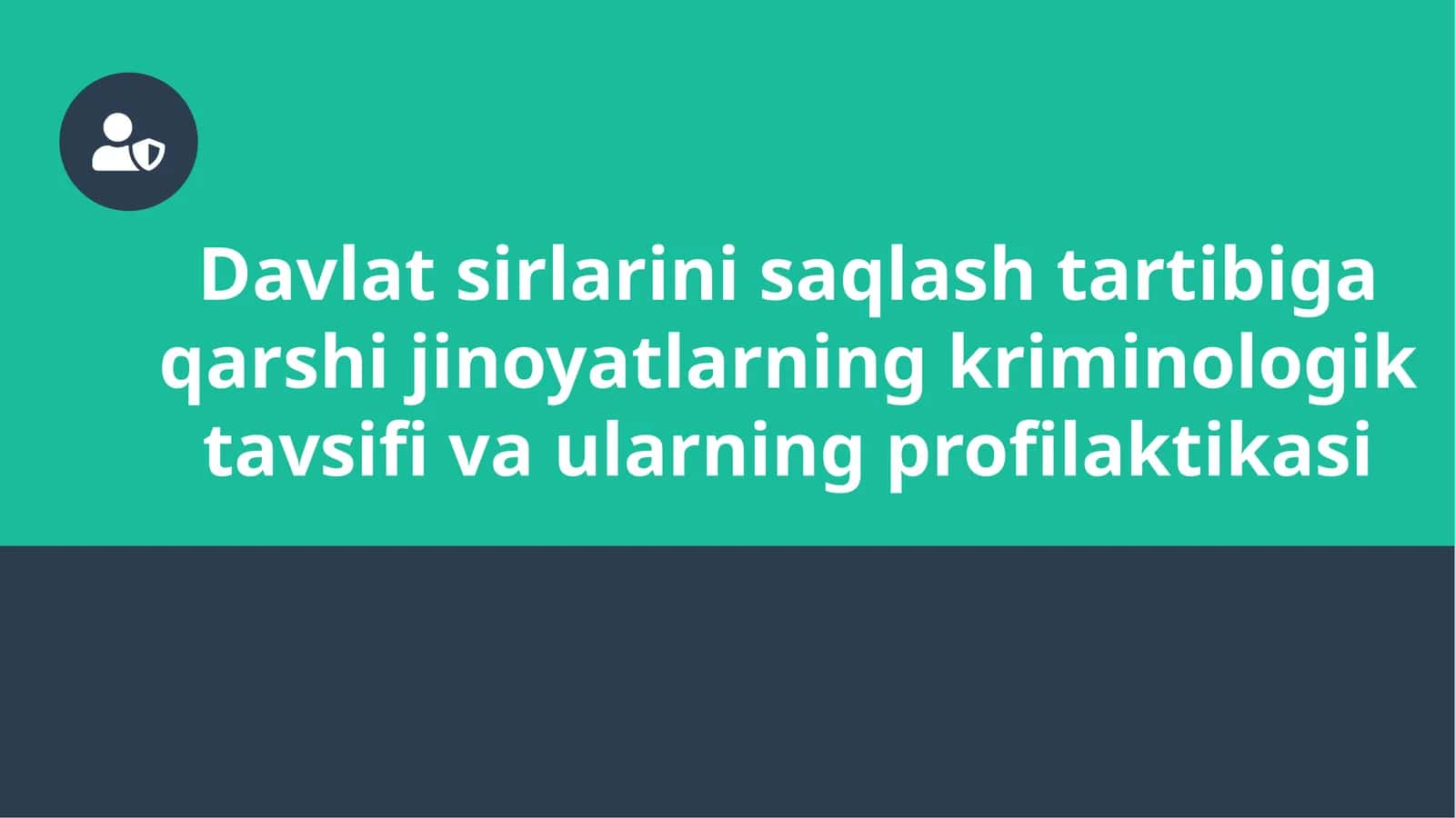 Davlatsirlarinisaqlashtartibigaqarshijinoyatlarningkriminologiktavsifivaularningprofilaktikasi 1