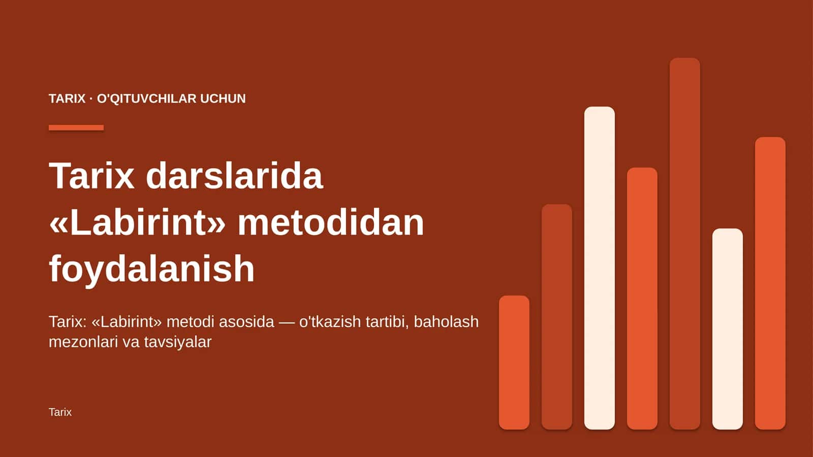 tarix darslarida labirint metodidan foydalanish 2981 1