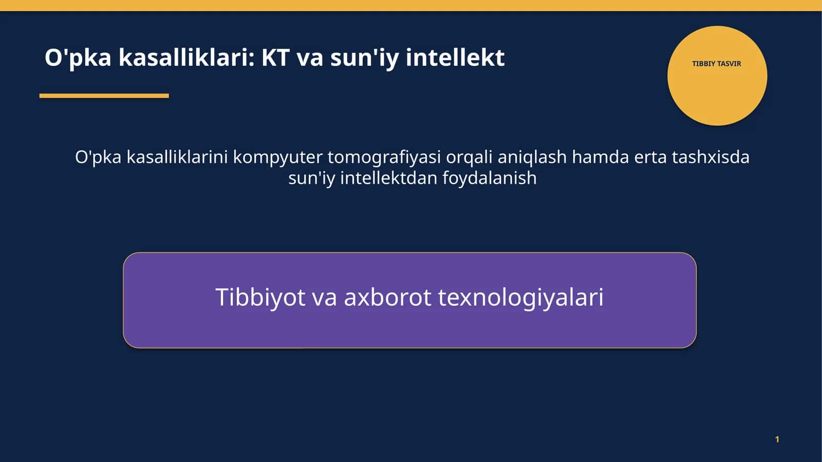 TIBBIY TASVIR 1