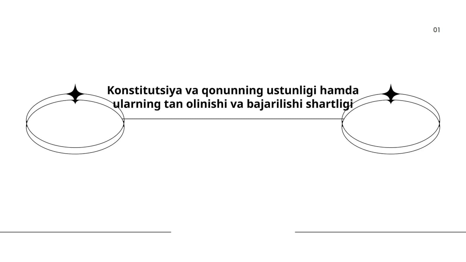 Konstitutsiya va qonunning ustunligi hamda ularning tan olinishi va bajarilishi shartligi 1