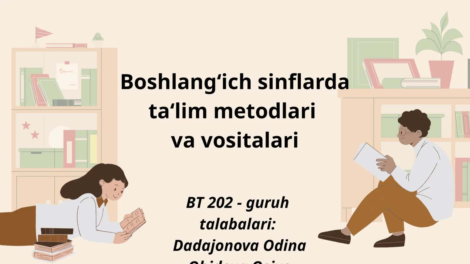 Boshlang‘ich sinflarda ta‘lim metodlari va vositalari 1