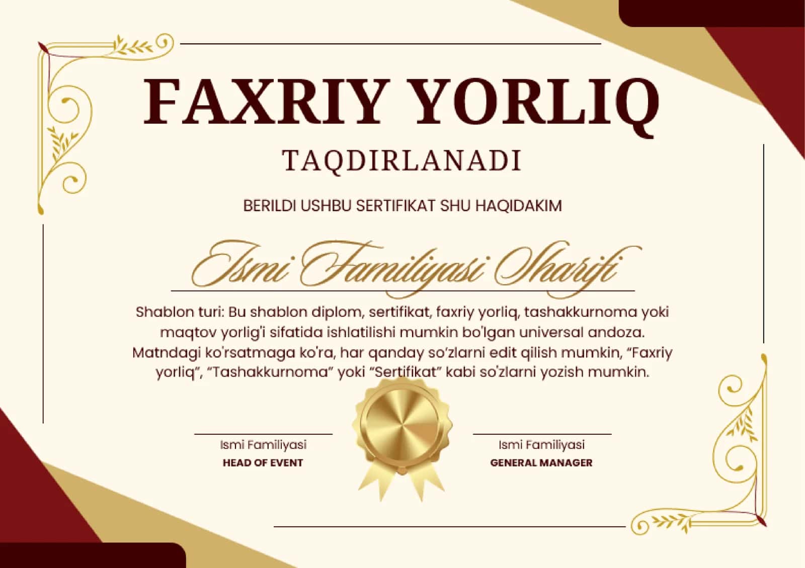 faxriy yorliq 1