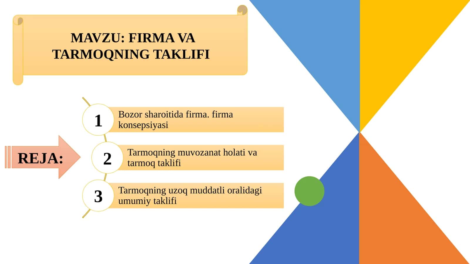 FIRMA VA TARMOQNING TAKLIFI 1