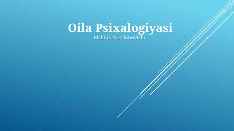 Oila Psixalogiyasi 1